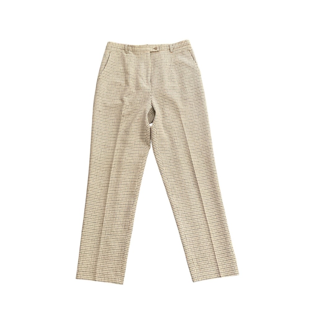Pendleton Vintage Wool Pants Houndstooth Straight… - image 1